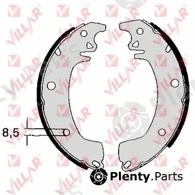 Villar 629.0350 — Brake Shoe Set