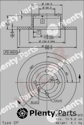 Villar 628.1509 — Brake Disc