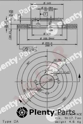 Villar 628.0545 — Brake Disc