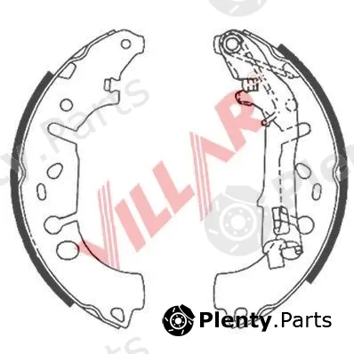 Villar 629.0867 — Brake Shoe Set