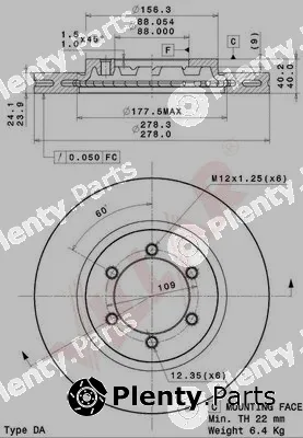Villar 628.2117 — Brake Disc