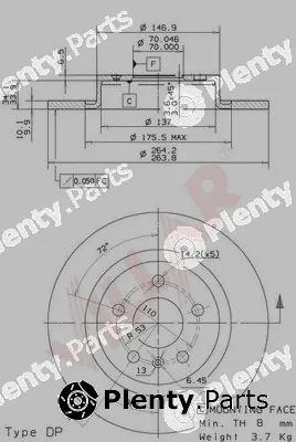 Villar 628.2095 — Brake Disc