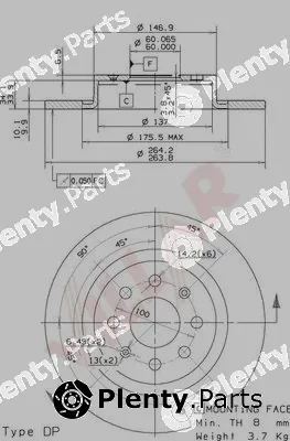 Villar 628.1573 — Brake Disc