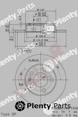 Villar 628.0155 — Brake Disc
