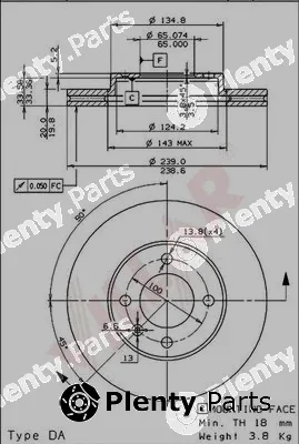 Villar 628.0651 — Brake Disc