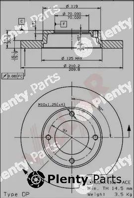 Villar 628.1871 — Brake Disc