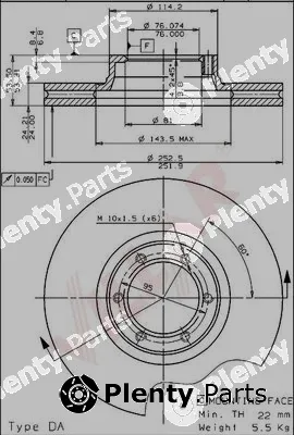Villar 628.1143 — Brake Disc
