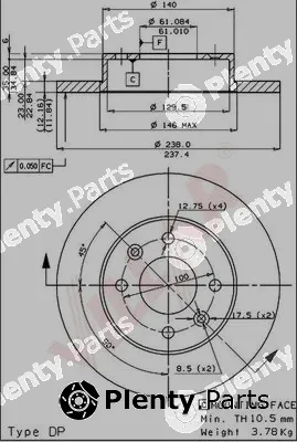 Villar 628.0532 — Brake Disc