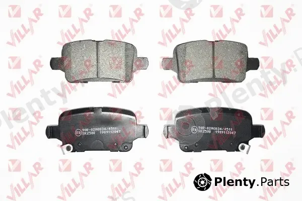 Villar 626.2047 — Brake Pad Set, disc brake