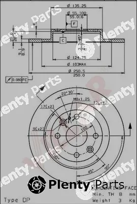 Villar 628.1348 — Brake Disc