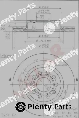 Villar 628.1795 — Brake Disc
