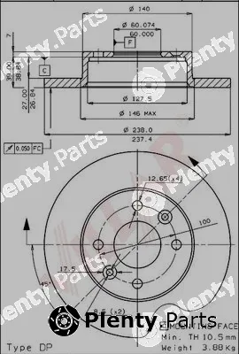 Villar 628.1142 — Brake Disc