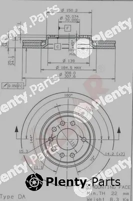 Villar 628.1810 — Brake Disc