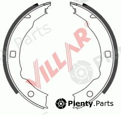 Villar 629.0795 — Brake Shoe Set, parking brake