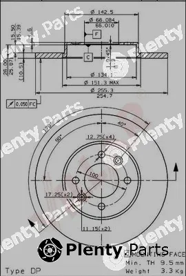 Villar 628.1219 — Brake Disc