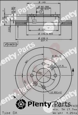 Villar 628.1140 — Brake Disc