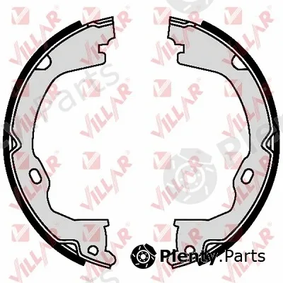 Villar 629.0281 — Brake Shoe Set, parking brake