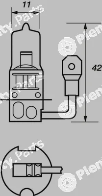 Motaquip LVEB453 — Bulb, headlight Economy