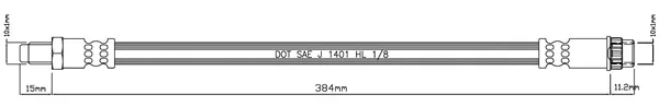 Motaquip VBJ476 — Brake Hose