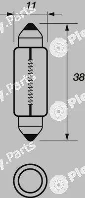 Motaquip VBU239 — Bulb, licence plate light