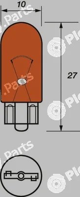 Motaquip VBU501A — Bulb, direction indicator