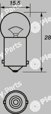Motaquip VBU989 — Bulb, direction indicator