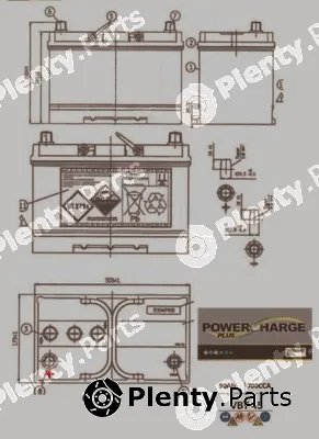 Motaquip VBY45 — Starter Battery Powercharge Plus