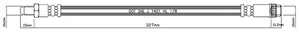Motaquip VBH784 — Brake Hose