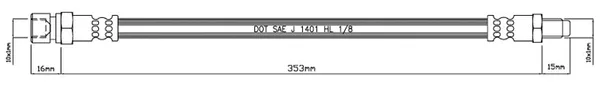 Motaquip VBH413 — Brake Hose