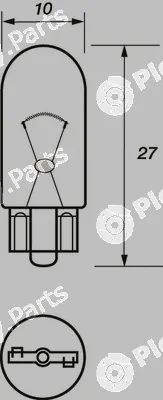 Motaquip VBU501 — Bulb, direction indicator