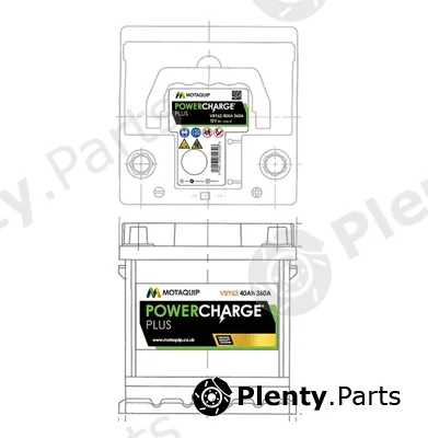 Motaquip VBY62 — Starter Battery Powercharge Plus