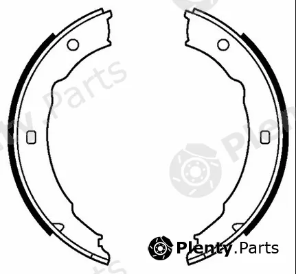 Motaquip VBS631 — Brake Shoe Set, parking brake