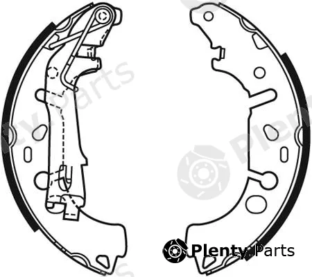 Motaquip VBS715 — Brake Shoe Set