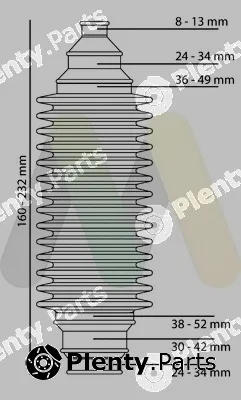 Motaquip VSGU200 — Bellow Kit, steering