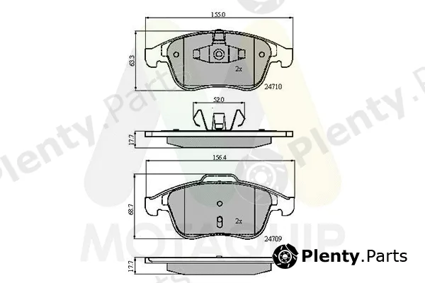 Motaquip LVXL1396 — Brake Pad Set, disc brake