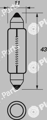 Motaquip VBU265 — Bulb, interior light