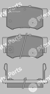 Motaquip LVXL550 — Brake Pad Set, disc brake