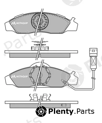 Motaquip LVXL315 — Brake Pad Set, disc brake