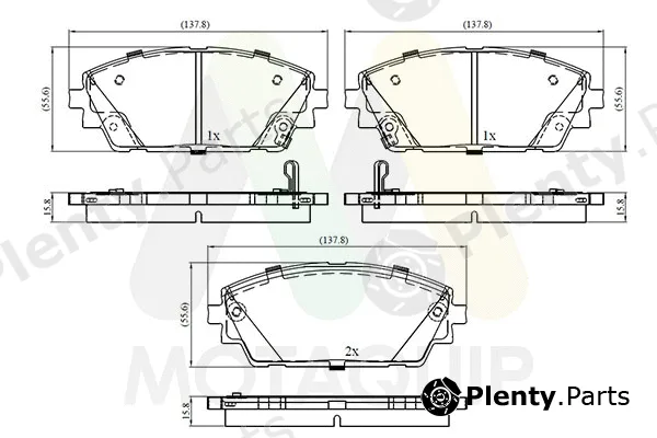 Motaquip LVXL2065 — Brake Pad Set, disc brake