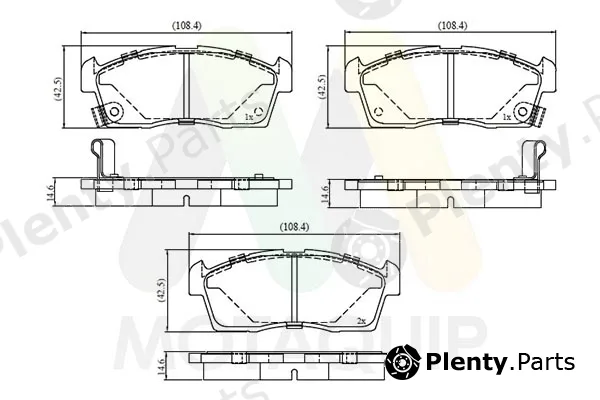 Motaquip LVXL2095 — Brake Pad Set, disc brake