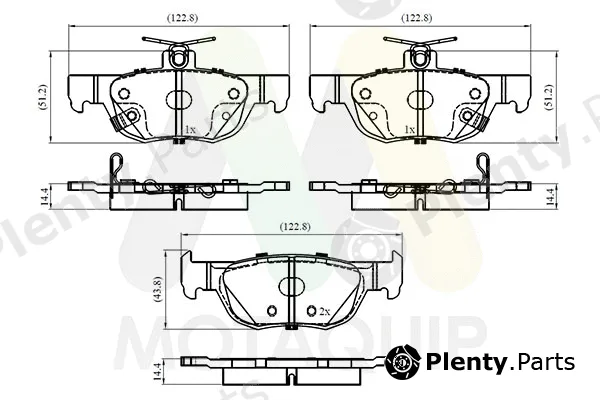 Motaquip LVXL2066 — Brake Pad Set, disc brake