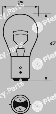 Motaquip VBU380 — Bulb, stop light