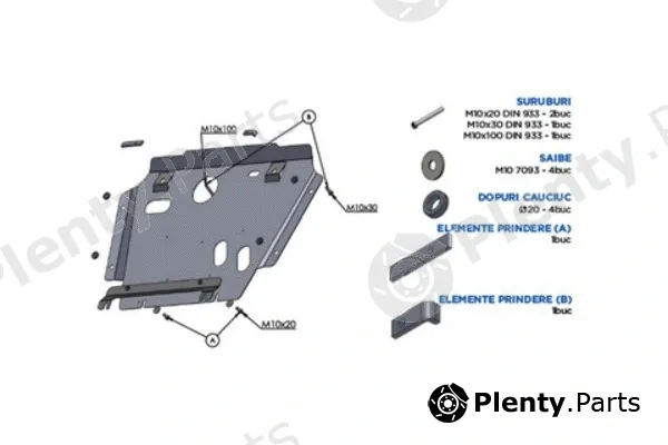 Asam Automotive 62333 — Engine Guard/Skid Plate