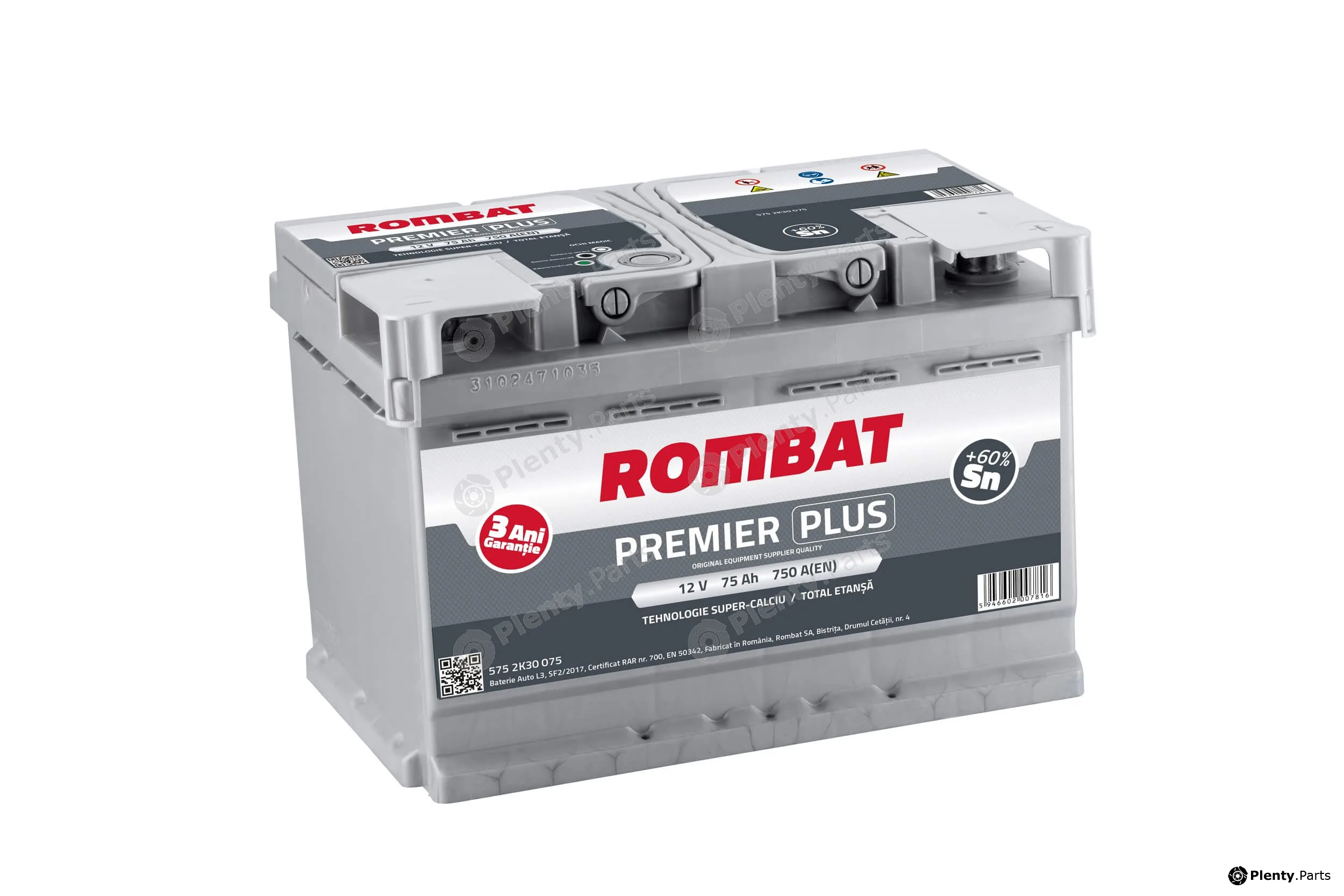 Rombat 5752K30075 — Starter Battery PREMIER PLUS