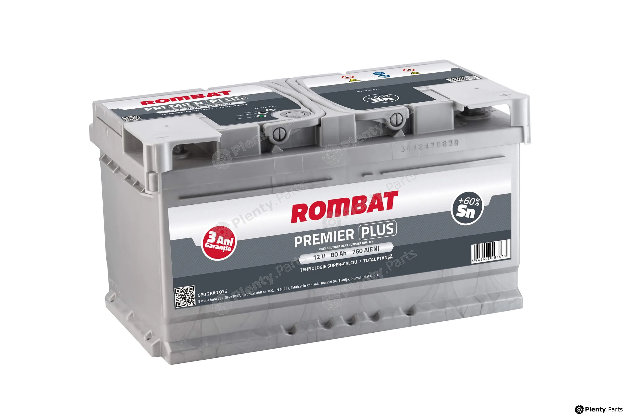 Rombat 5802KA0076 — Starter Battery PREMIER PLUS