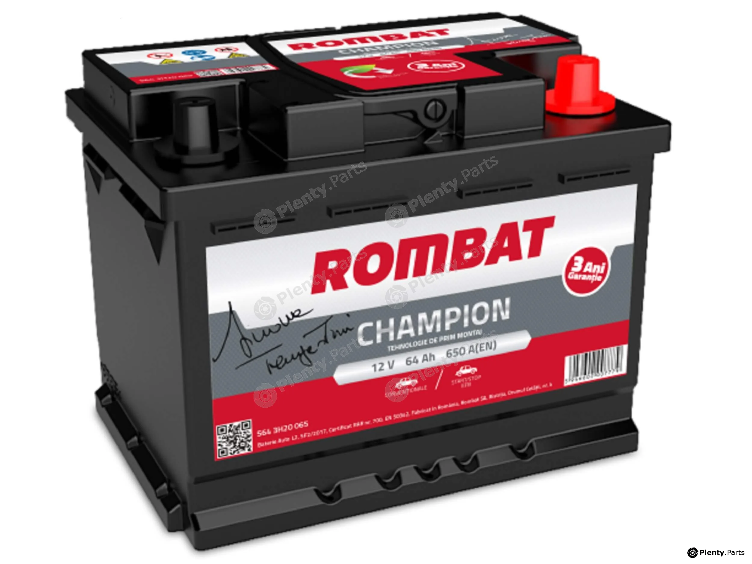 Rombat 5643H20065 — Starter Battery CHAMPION EFB