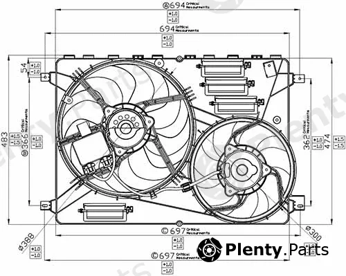 Doga EVO022 — Fan, engine cooling