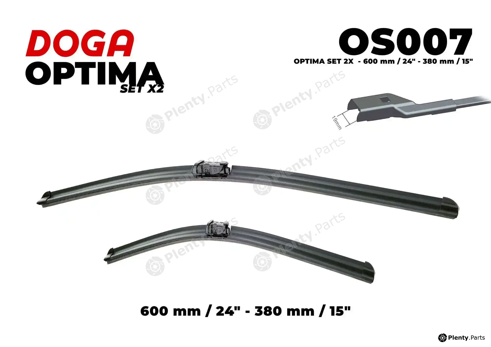Doga OS007 — Wiper Blade OPTIMA SET 2X
