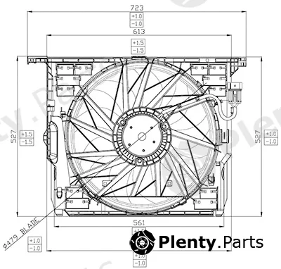 Doga EBM040 — Fan, engine cooling