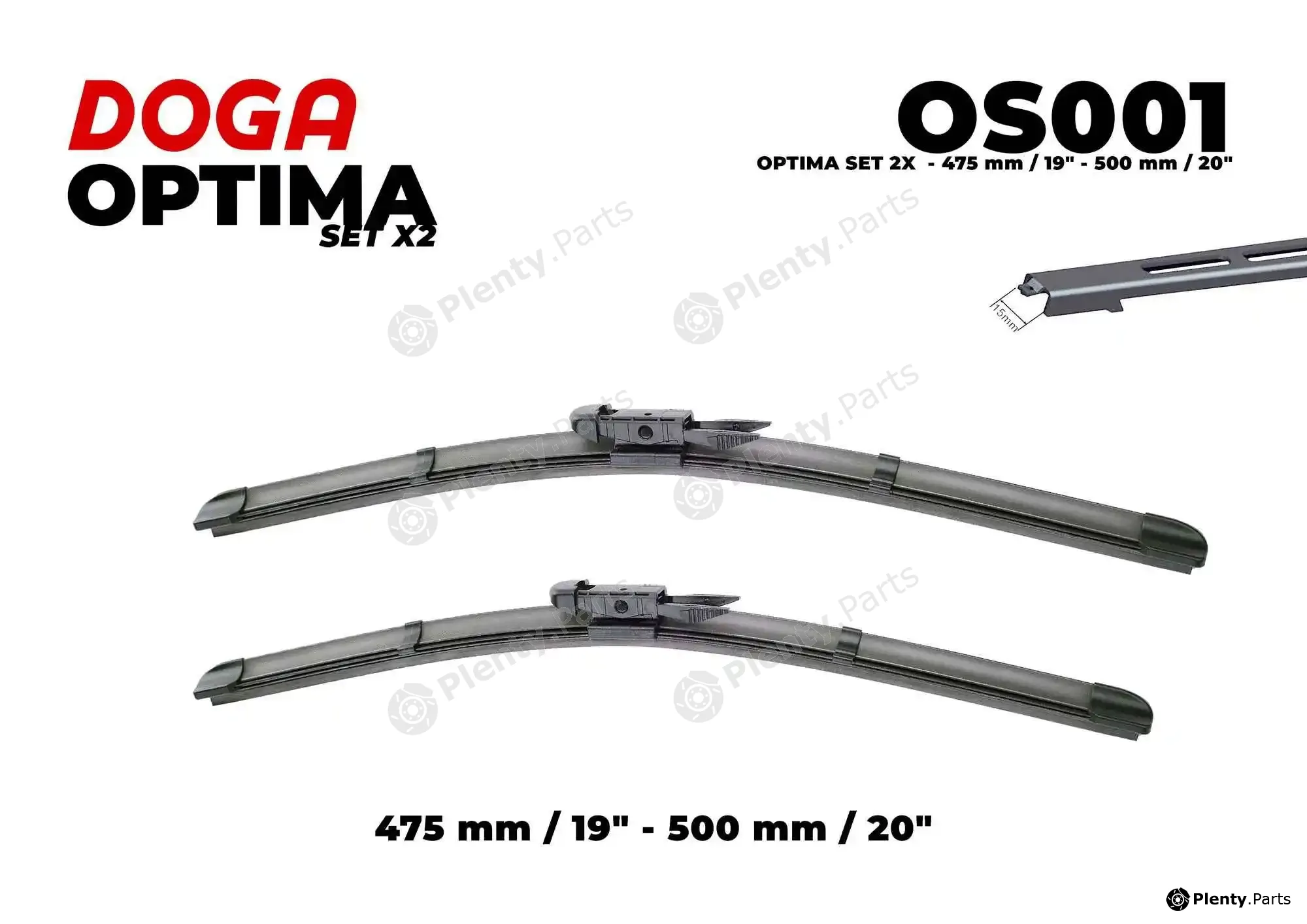 Doga OS001 — Wiper Blade OPTIMA SET 2X